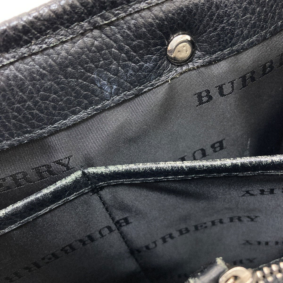 BURBERRY バーバリー バーバリーチェック ハンドバッグ ナイロン レディース 中古