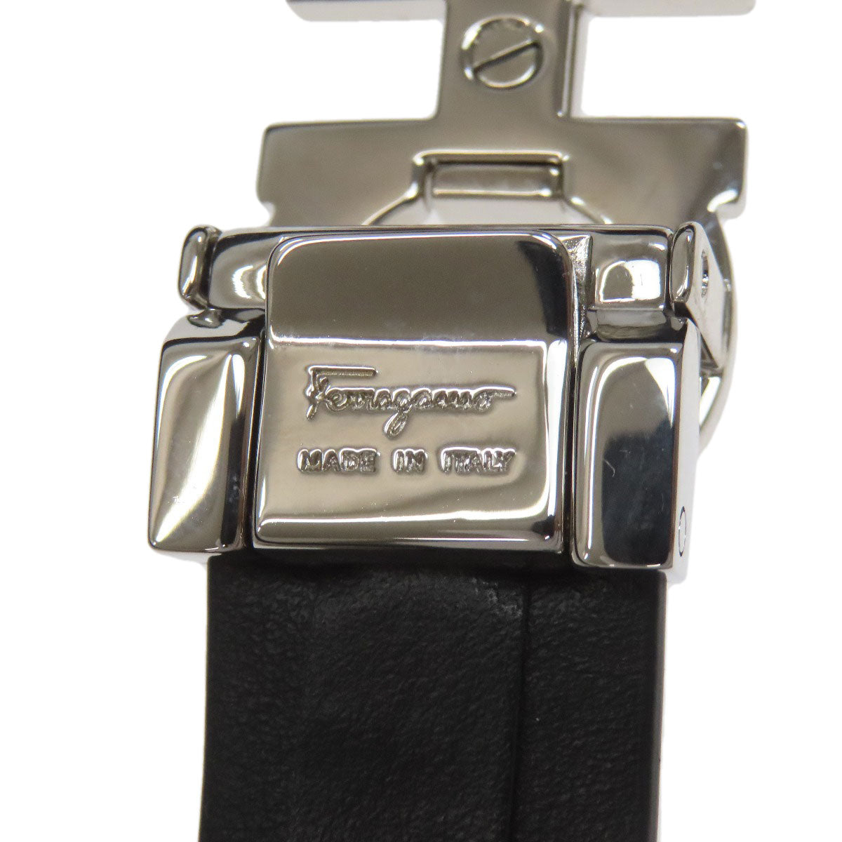 Salvatore Ferragamo サルヴァトーレフェラガモ ガンチーニ金具 ベルト レザー メンズ 中古