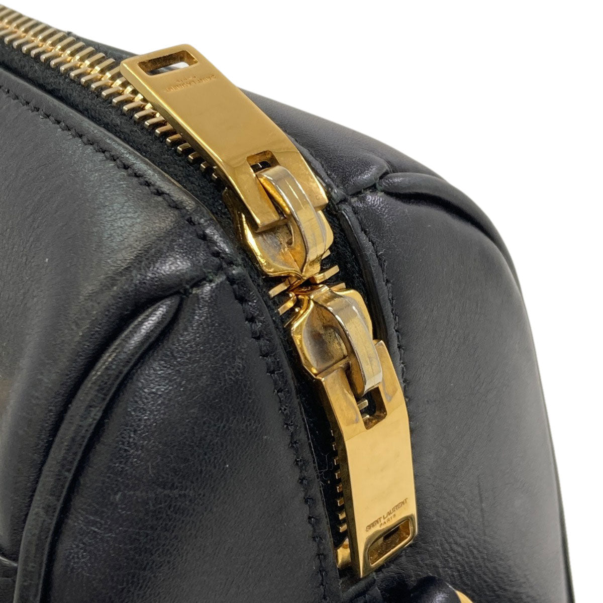 YVES SAINT LAURENT イヴ・サンローラン ベイビーダッフル 2WAY ハンドバッグ レザー レディース 中古