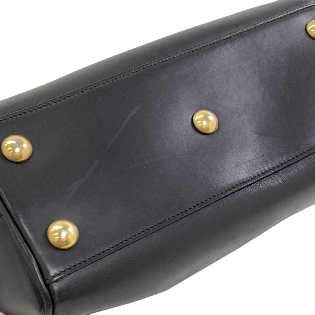 YVES SAINT LAURENT イヴ・サンローラン ベイビーダッフル 2WAY ハンドバッグ レザー レディース 中古