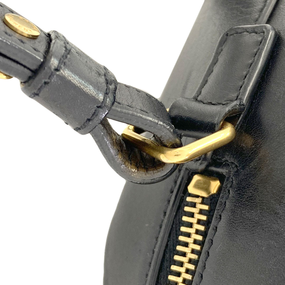 YVES SAINT LAURENT イヴ・サンローラン ベイビーダッフル 2WAY ハンドバッグ レザー レディース 中古