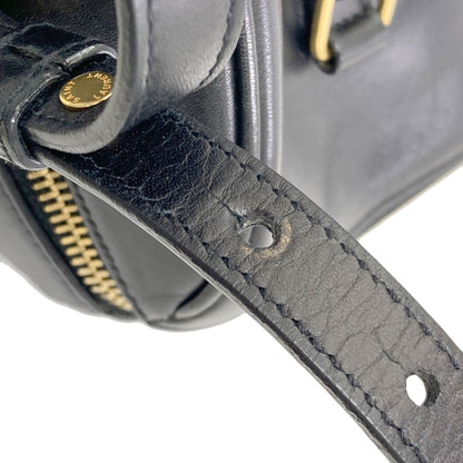 YVES SAINT LAURENT イヴ・サンローラン ベイビーダッフル 2WAY ハンドバッグ レザー レディース 中古