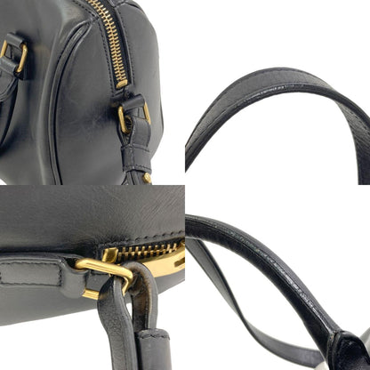 YVES SAINT LAURENT イヴ・サンローラン ベイビーダッフル 2WAY ハンドバッグ レザー レディース 中古