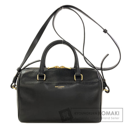 YVES SAINT LAURENT イヴ・サンローラン ベイビーダッフル 2WAY ハンドバッグ レザー レディース 中古