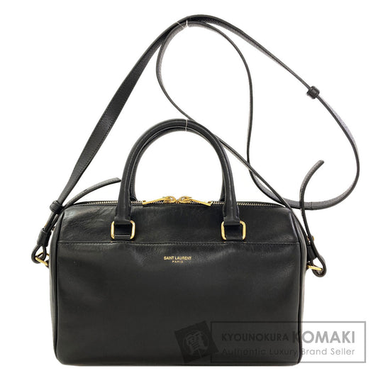 YVES SAINT LAURENT イヴ・サンローラン ベイビーダッフル 2WAY ハンドバッグ レザー レディース 中古