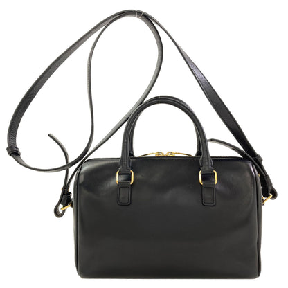 YVES SAINT LAURENT イヴ・サンローラン ベイビーダッフル 2WAY ハンドバッグ レザー レディース 中古