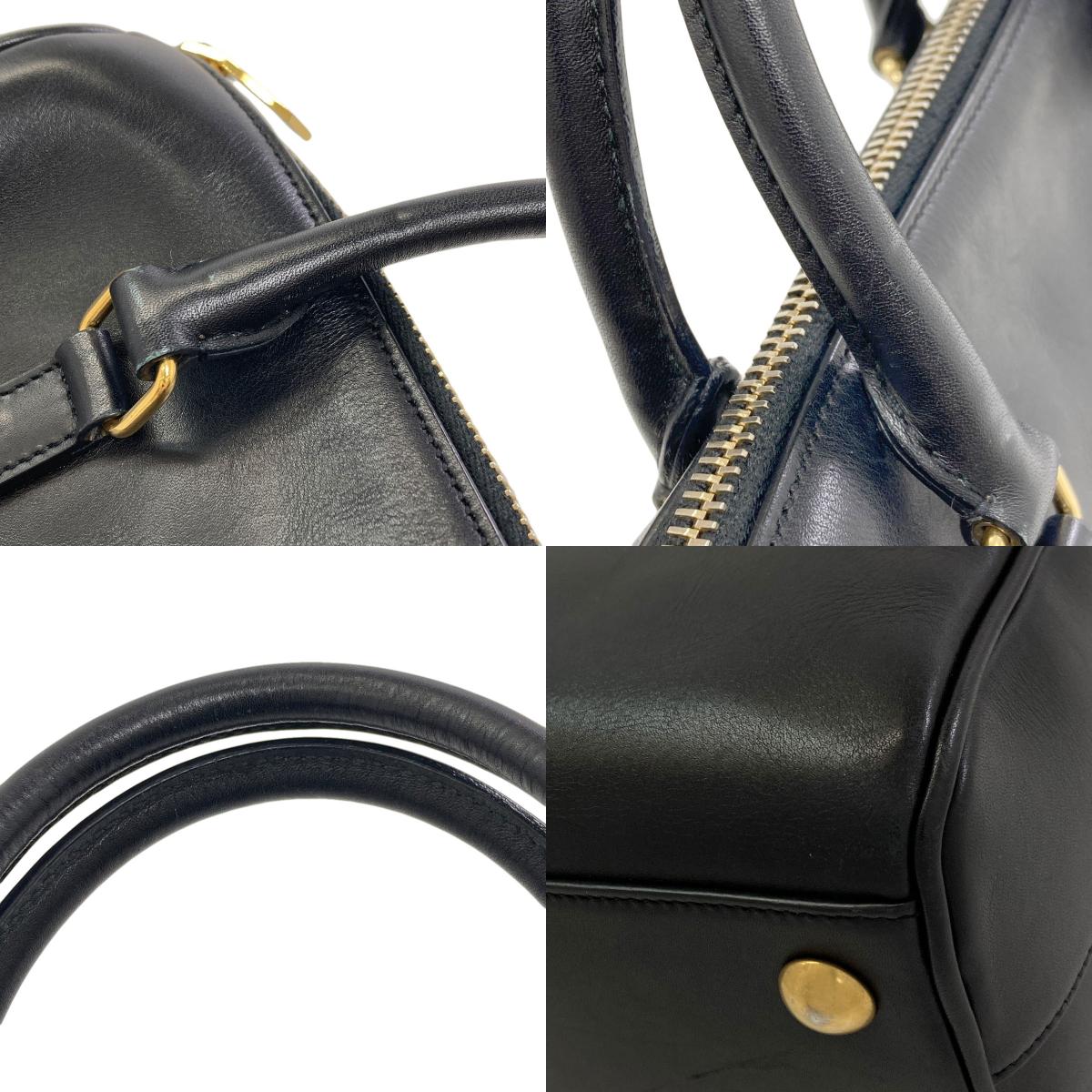 YVES SAINT LAURENT イヴ・サンローラン ベイビーダッフル 2WAY ハンドバッグ レザー レディース 中古