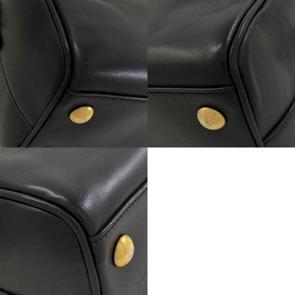 YVES SAINT LAURENT イヴ・サンローラン ベイビーダッフル 2WAY ハンドバッグ レザー レディース 中古