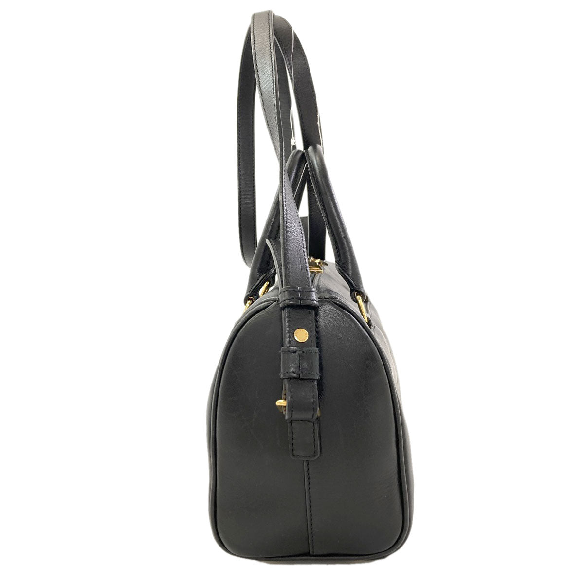 YVES SAINT LAURENT イヴ・サンローラン ベイビーダッフル 2WAY ハンドバッグ レザー レディース 中古