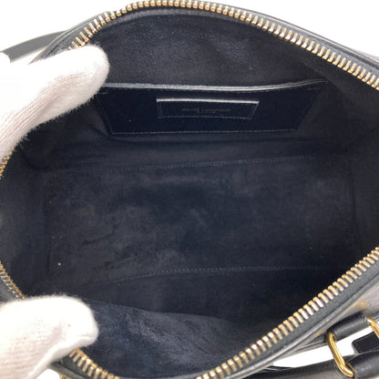 YVES SAINT LAURENT イヴ・サンローラン ベイビーダッフル 2WAY ハンドバッグ レザー レディース 中古