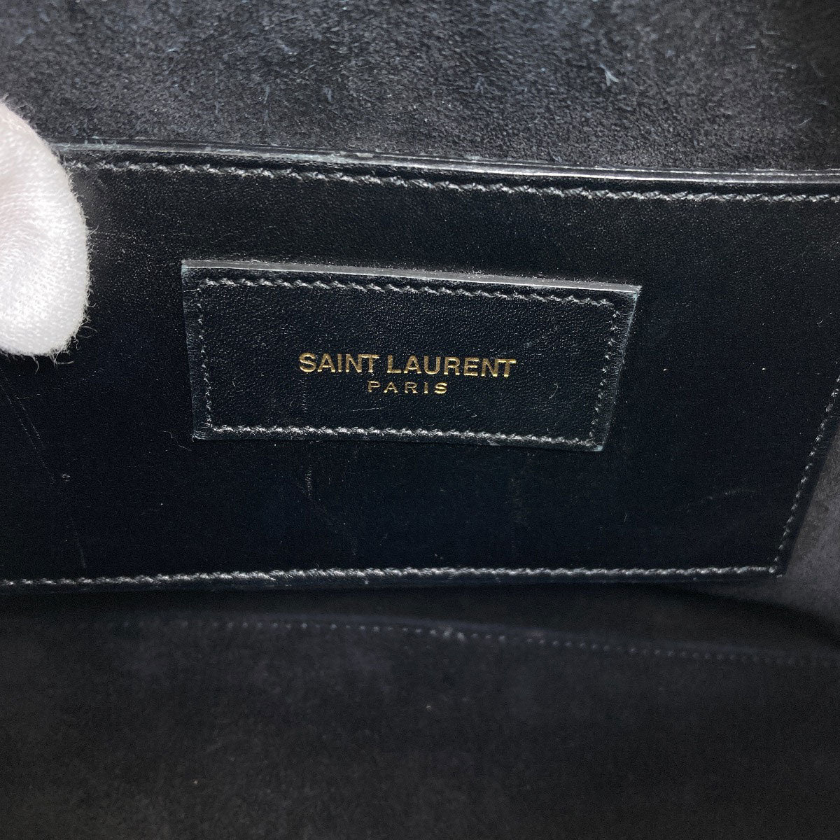 YVES SAINT LAURENT イヴ・サンローラン ベイビーダッフル 2WAY ハンドバッグ レザー レディース 中古