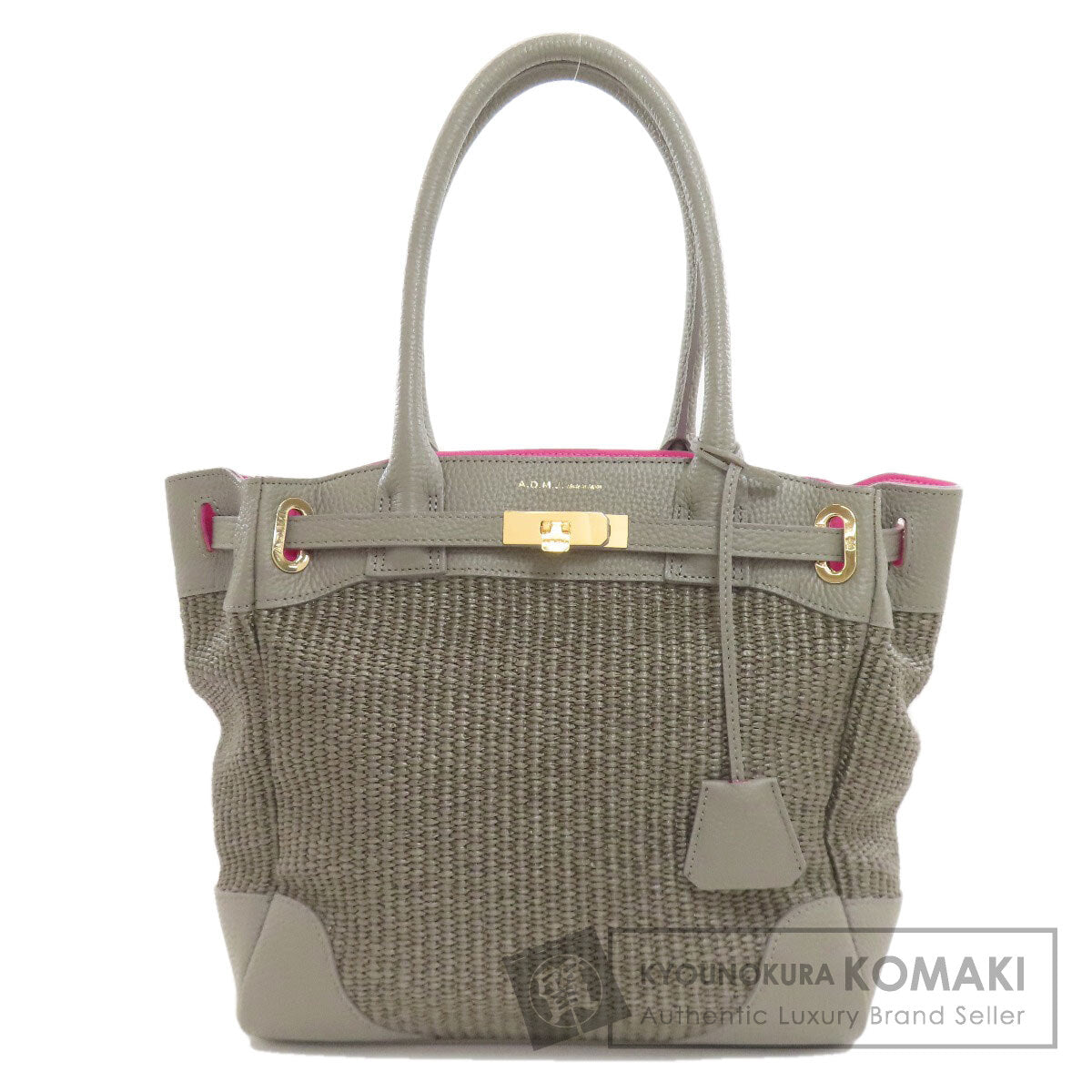 エーディーエムジェイ ロゴ トートバッグ 中古 商品画像1