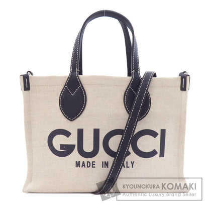 GUCCI グッチ 772144 日本限定 GUCCI プリント ミニ 2WAY ハンドバッグ キャンバス レディース 中古