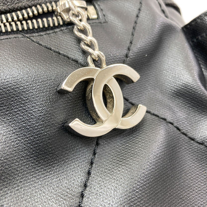 CHANEL シャネル パリビアリッツGM シルバー金具 トートバッグ カーフ レディース 中古
