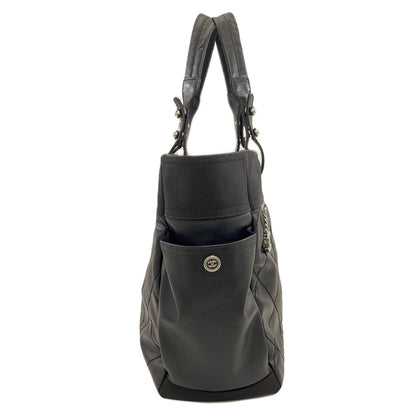 CHANEL シャネル パリビアリッツGM シルバー金具 トートバッグ カーフ レディース 中古