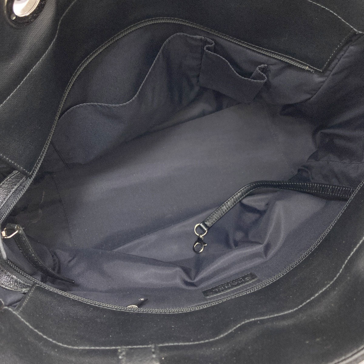 CHANEL シャネル パリビアリッツGM シルバー金具 トートバッグ カーフ レディース 中古