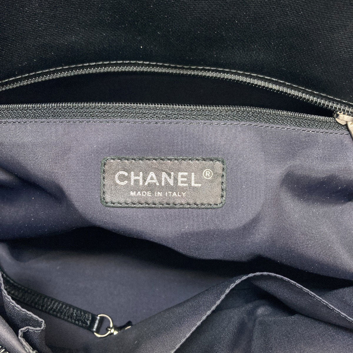 CHANEL シャネル パリビアリッツGM シルバー金具 トートバッグ カーフ レディース 中古