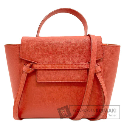 CELINE セリーヌ ナノ ベルトバッグ 2WAY ハンドバッグ カーフ レディース 中古