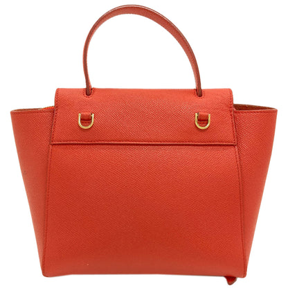 CELINE セリーヌ ナノ ベルトバッグ 2WAY ハンドバッグ カーフ レディース 中古