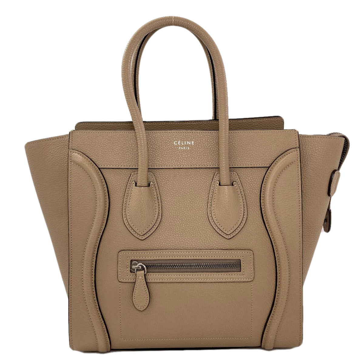 CELINE セリーヌ ラゲージマイクロ ハンドバッグ カーフ レディース 中古