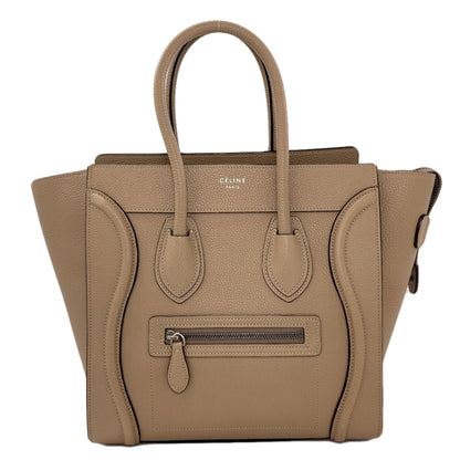 CELINE セリーヌ ラゲージマイクロ ハンドバッグ カーフ レディース 中古