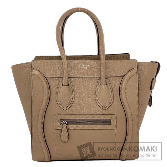 CELINE セリーヌ ラゲージマイクロ ハンドバッグ カーフ レディース 中古