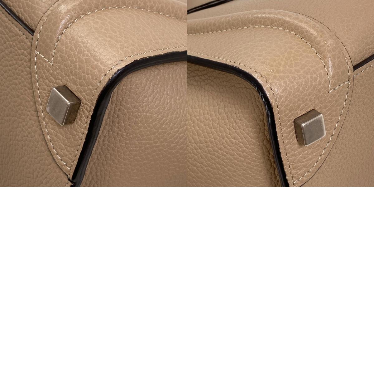 CELINE セリーヌ ラゲージマイクロ ハンドバッグ カーフ レディース 中古