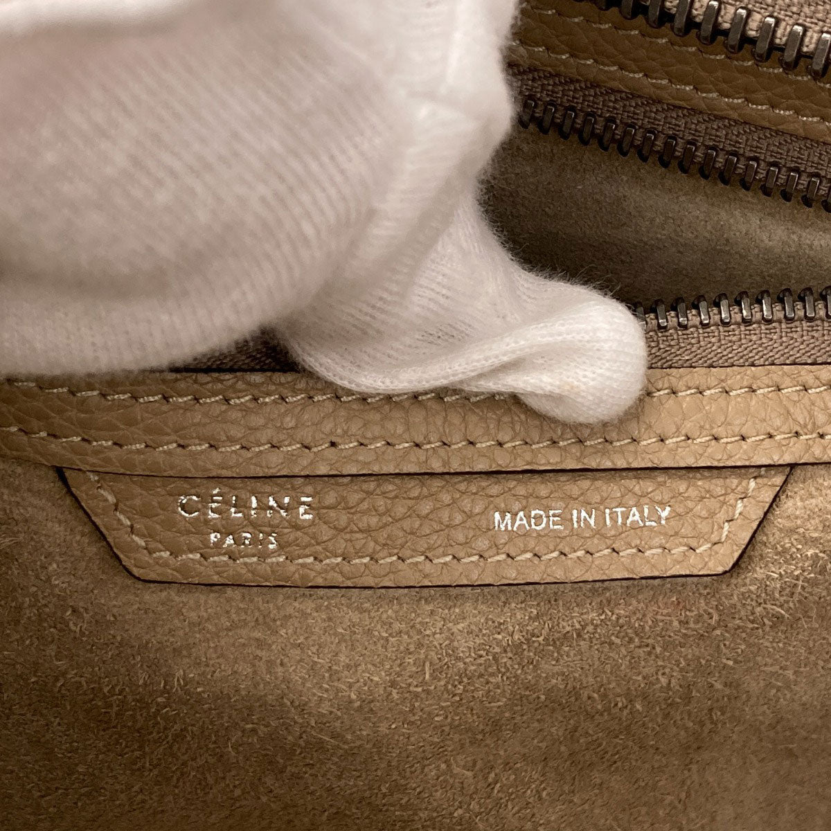 CELINE セリーヌ ラゲージマイクロ ハンドバッグ カーフ レディース 中古