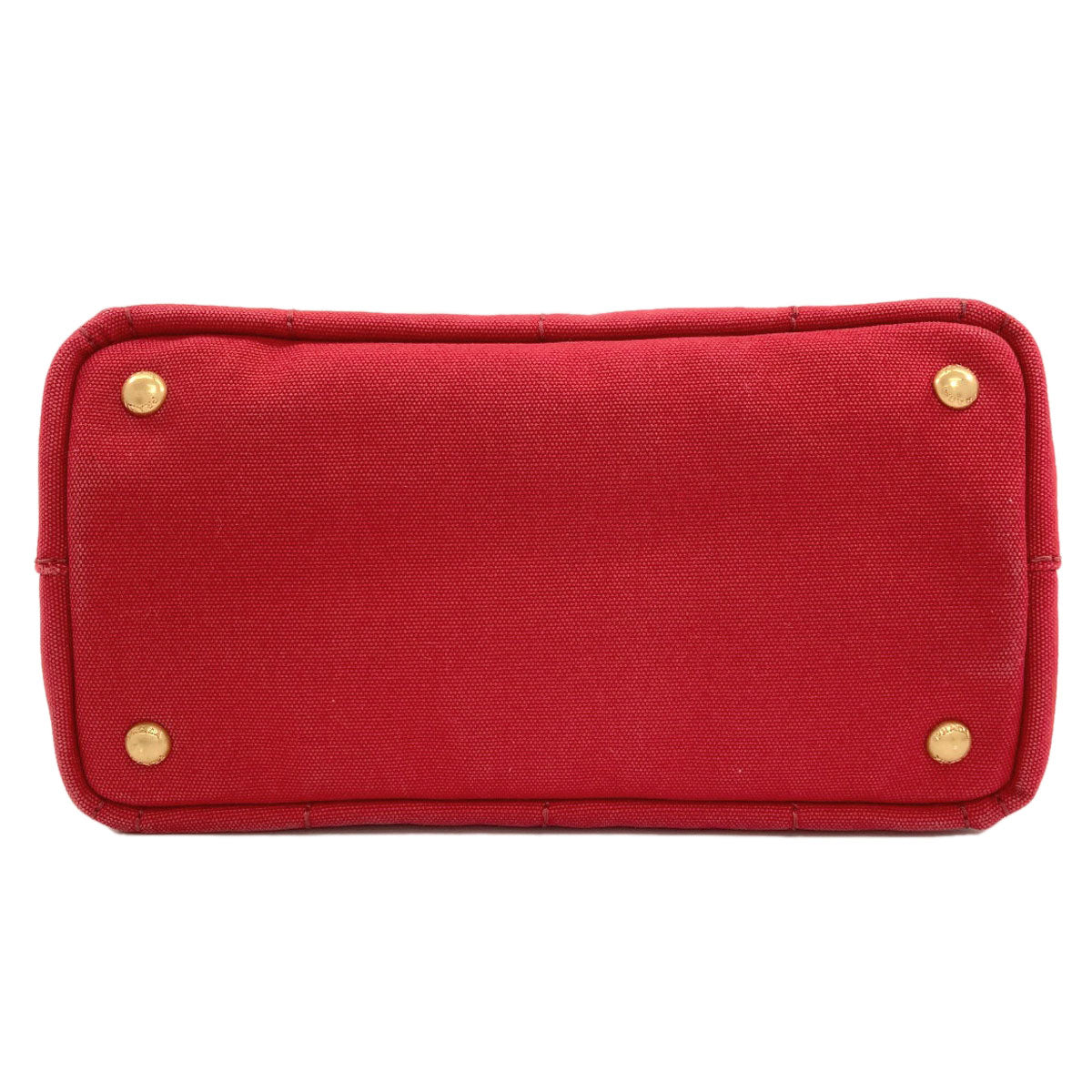 PRADA プラダ カナパミニ 2WAY ハンドバッグ キャンバス レディース 中古