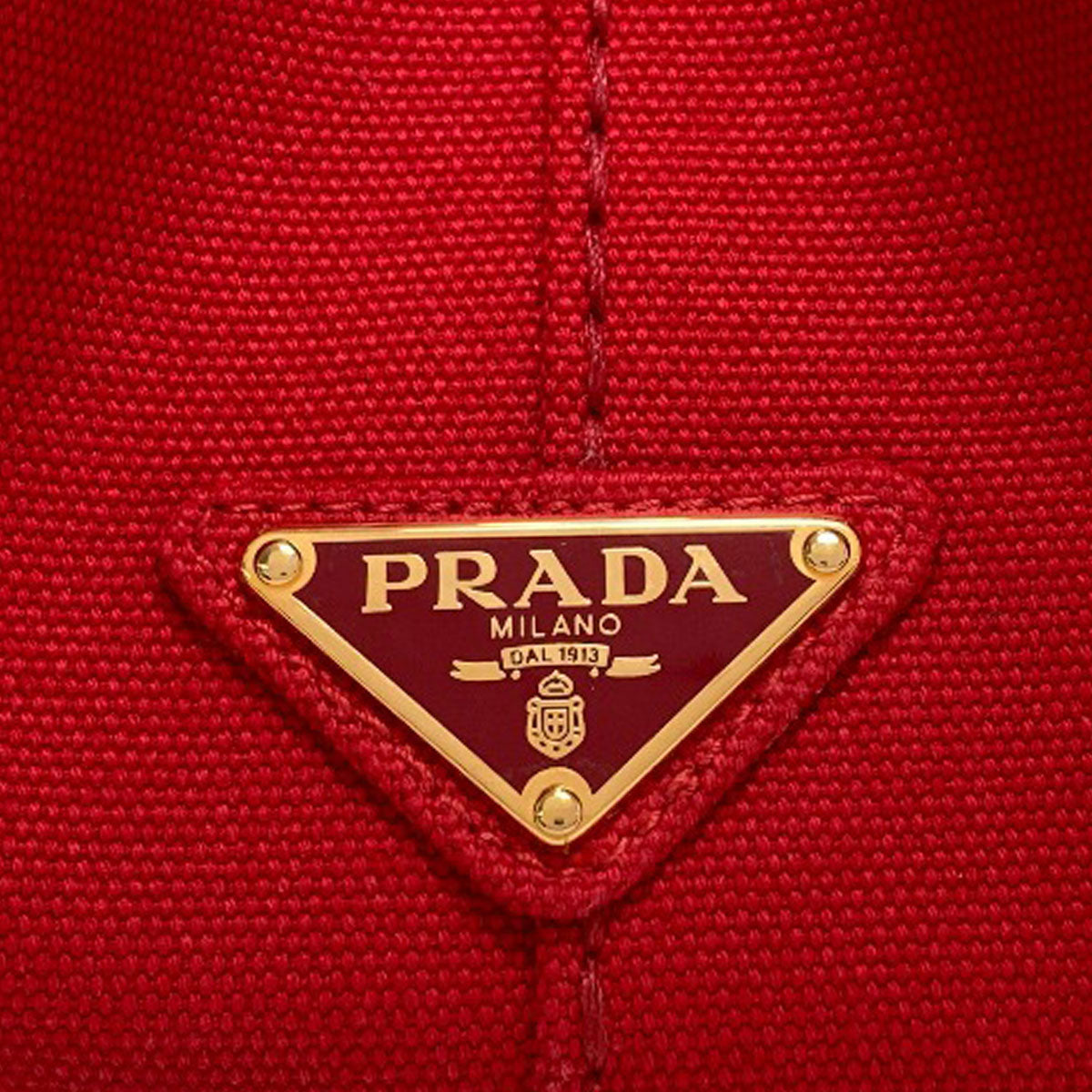 PRADA プラダ カナパミニ 2WAY ハンドバッグ キャンバス レディース 中古