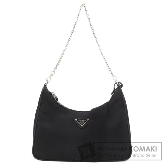 PRADA プラダ ロゴ金具 2WAY ハンドバッグ ナイロン レディース 中古