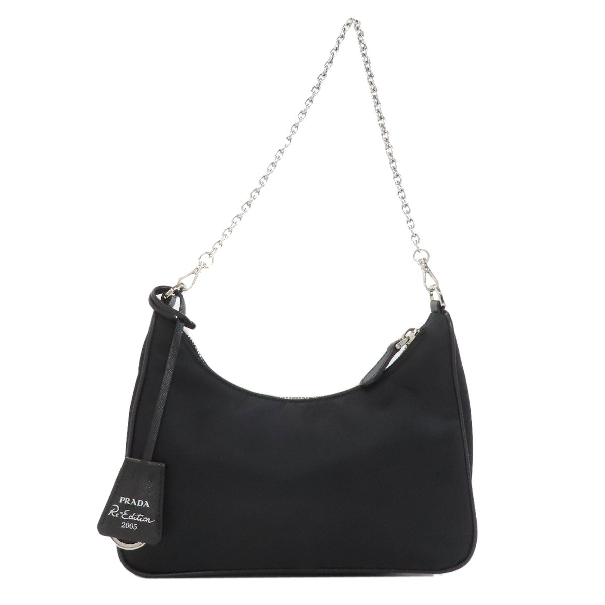 PRADA プラダ ロゴ金具 2WAY ハンドバッグ ナイロン レディース 中古