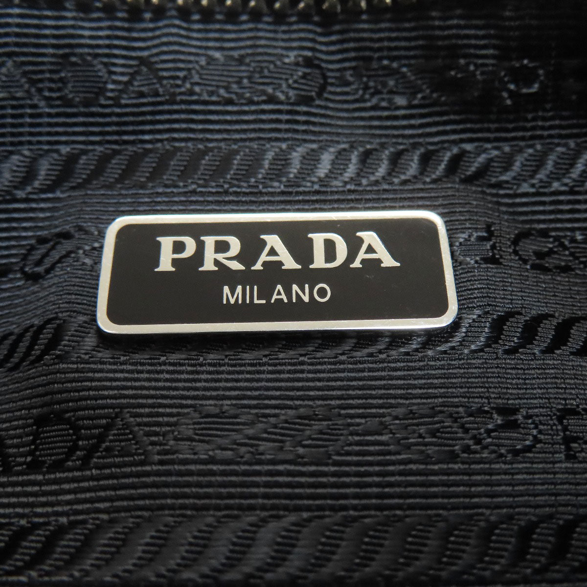 PRADA プラダ ロゴ金具 2WAY ハンドバッグ ナイロン レディース 中古