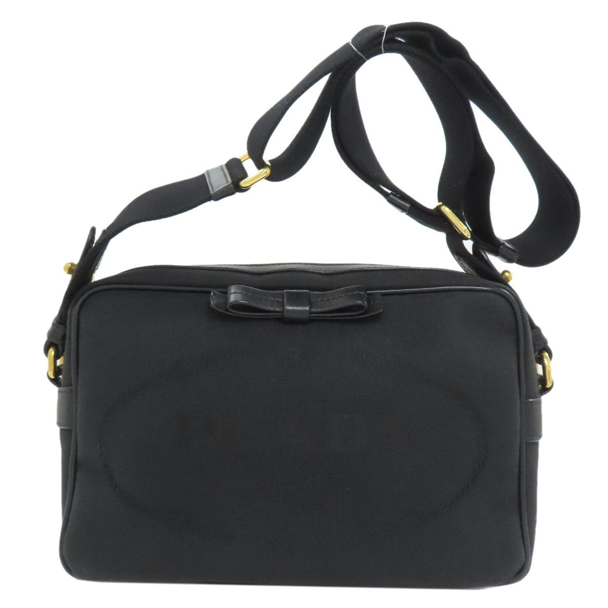 PRADA プラダ 1BH089 フィオッコ ショルダーバッグ キャンバス レディース 中古