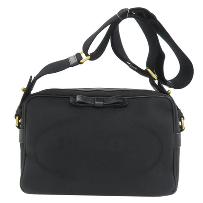 PRADA プラダ 1BH089 フィオッコ ショルダーバッグ キャンバス レディース 中古
