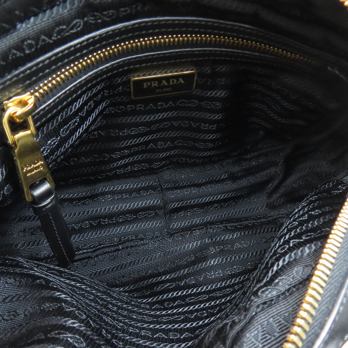 PRADA プラダ 1BH089 フィオッコ ショルダーバッグ キャンバス レディース 中古
