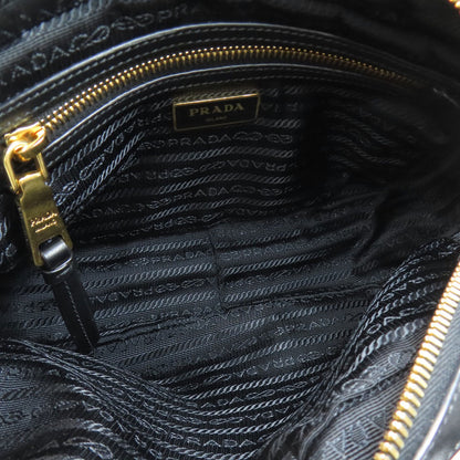PRADA プラダ 1BH089 フィオッコ ショルダーバッグ キャンバス レディース 中古