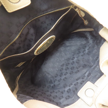 LOEWE ロエベ アナグラム ハンドバッグ レザー レディース 中古
