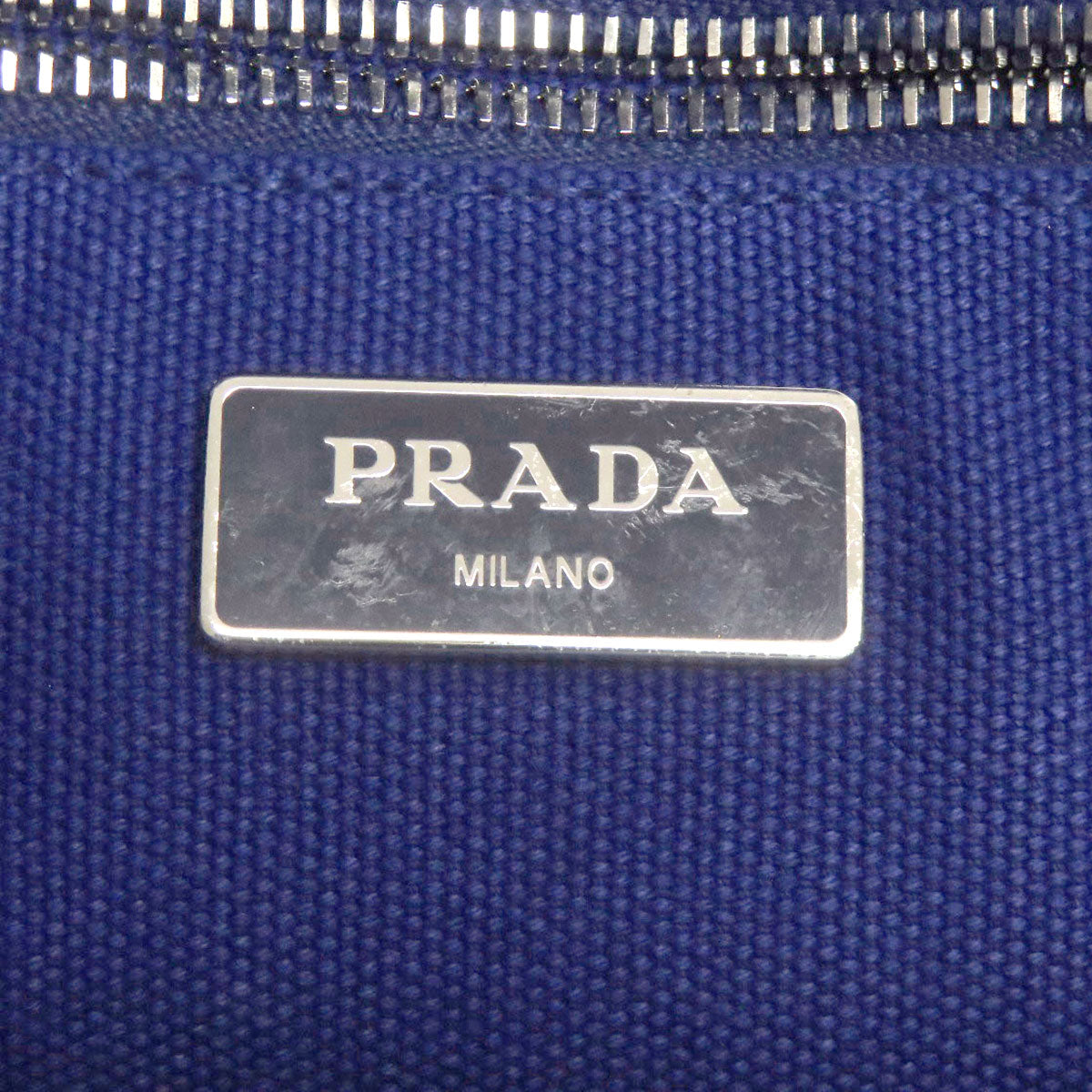PRADA プラダ カナパミニ 2WAY ハンドバッグ キャンバス レディース 中古