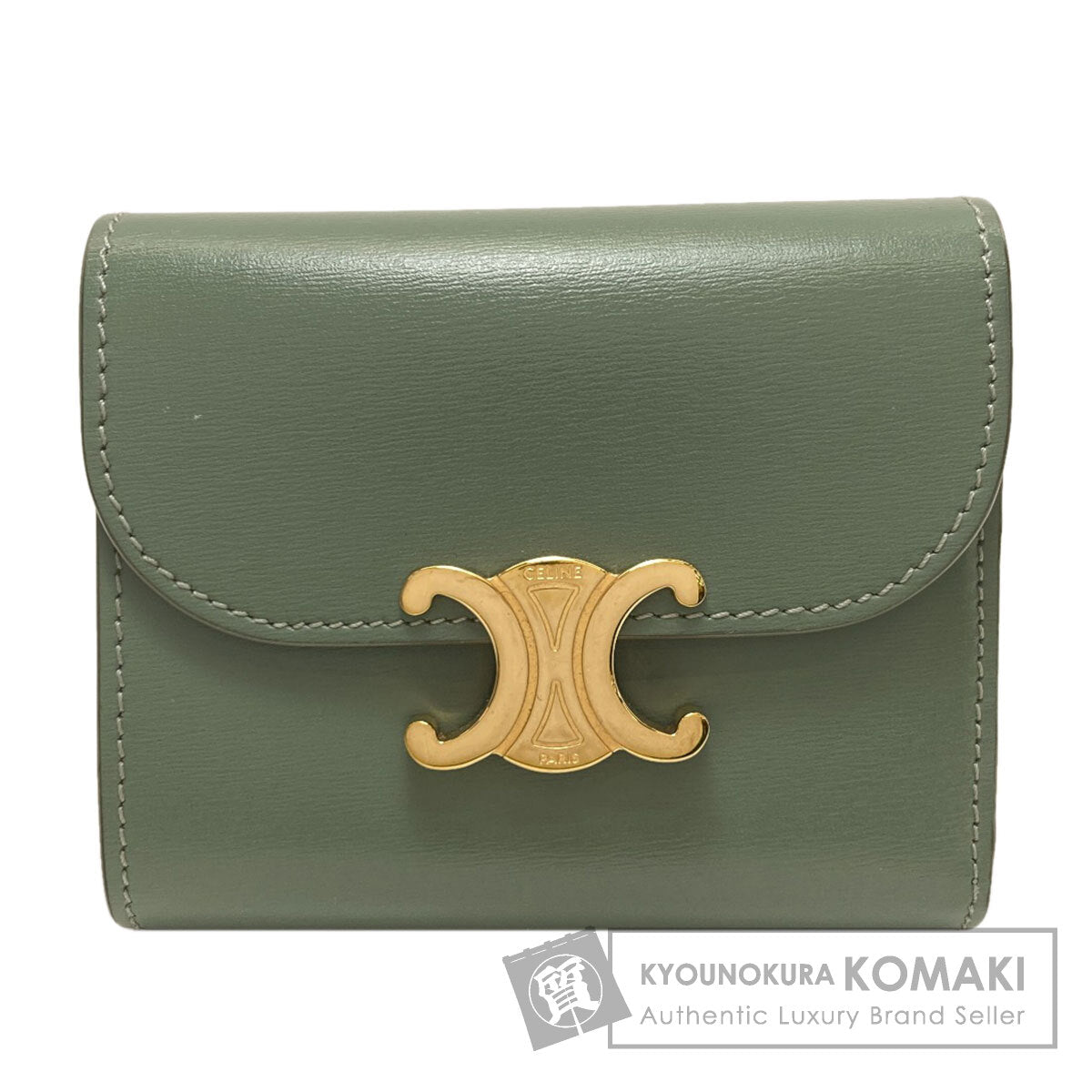 セリーヌ トリオンフ フラップ 三つ折り 二つ折り財布（小銭入れあり） 中古 商品画像1