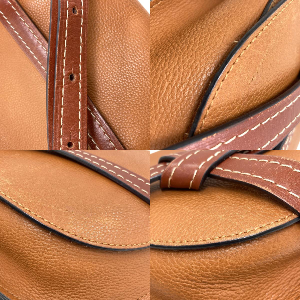 LOEWE ロエベ ゲートバッグ ショルダーバッグ カーフ レディース 中古