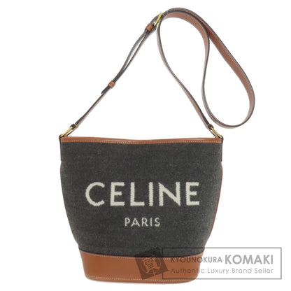 CELINE セリーヌ バケット ロングショルダー ショルダーバッグ フェルト レディース 中古
