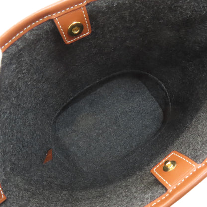 CELINE セリーヌ バケット ロングショルダー ショルダーバッグ フェルト レディース 中古