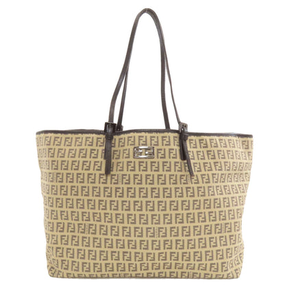 FENDI フェンディ ズッカ柄 トートバッグ キャンバス レディース 中古