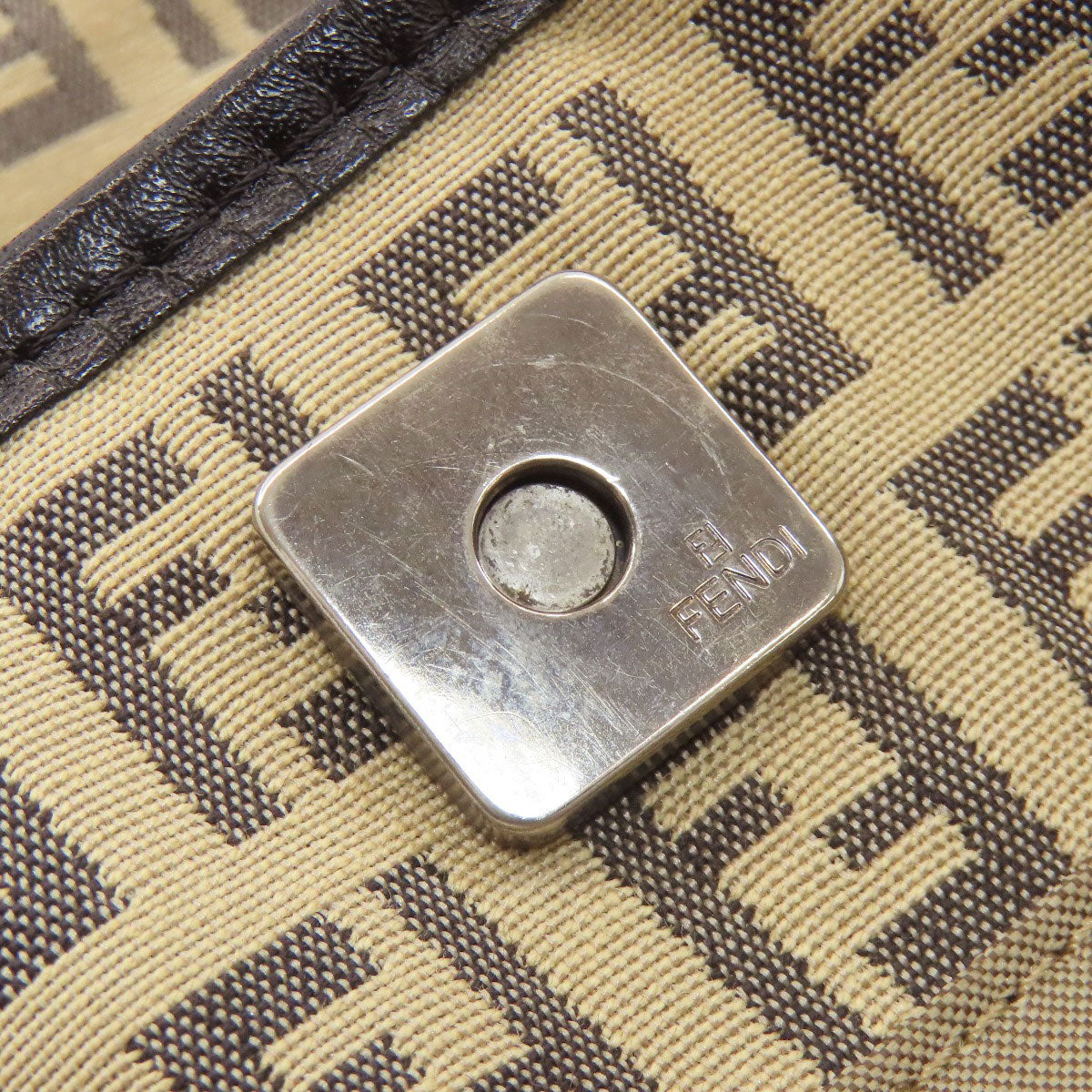 FENDI フェンディ ズッカ柄 トートバッグ キャンバス レディース 中古