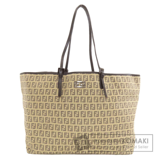 FENDI フェンディ ズッカ柄 トートバッグ キャンバス レディース 中古