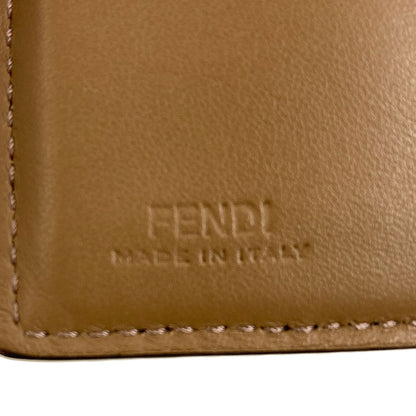 FENDI フェンディ ズッカ柄 ツールプリント 二つ折り財布（小銭入れあり） PVC レディース 中古