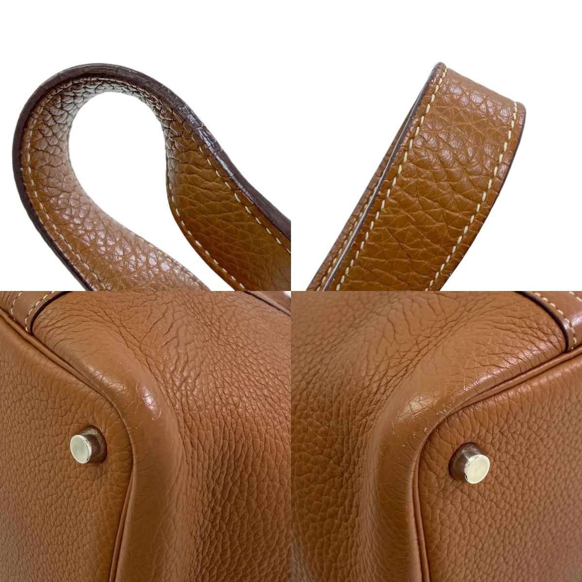 エルメス ピコタンPM ゴールド シルバー金具 ハンドバッグ 中古 商品画像19