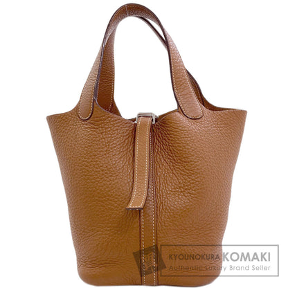 エルメス ピコタンPM ゴールド シルバー金具 ハンドバッグ 中古 商品画像1