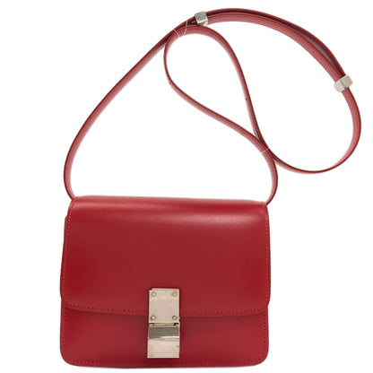 CELINE セリーヌ クラシックボックス ショルダーバッグ レザー レディース 中古